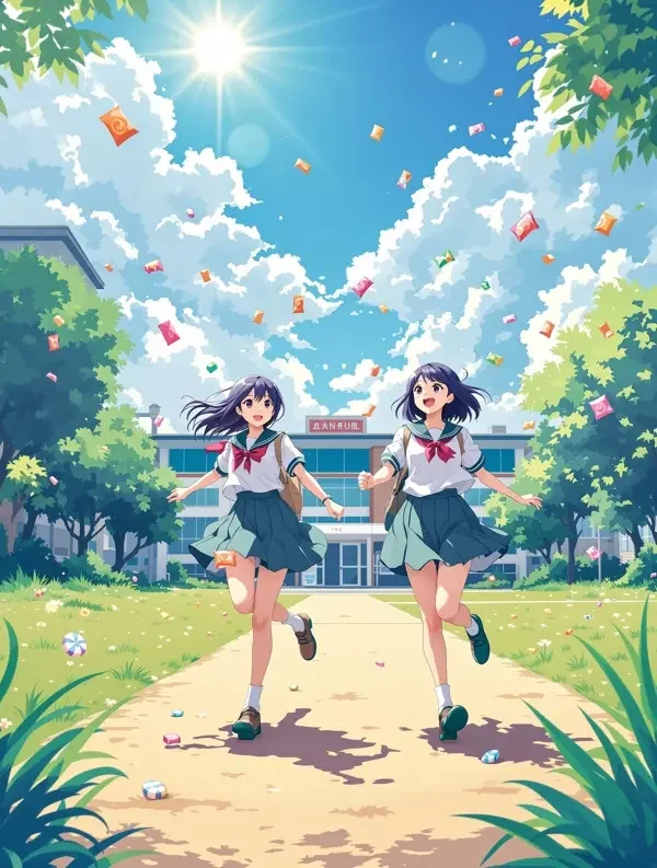 ss漫画《晴空跳跳糖》番剧封面